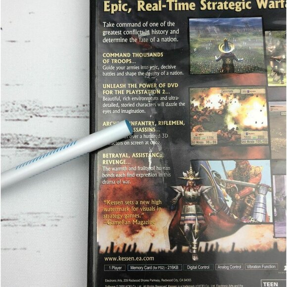 Kessen Sony PlayStation 2 PS2 Video Game Tested And Works - Picture 3 of 8